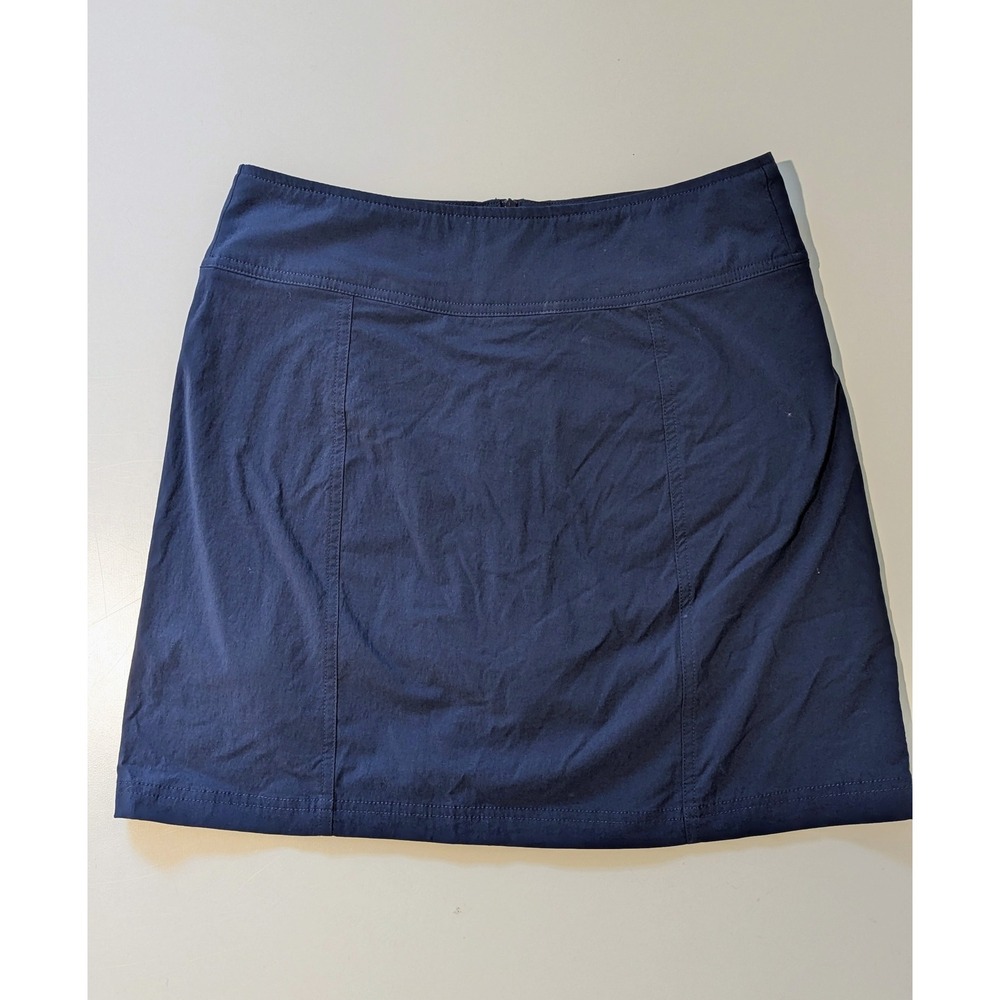 Royal Robbins Discovery Skort Womens 4 Navy Blue Hiking Outdoor Travel Skirt
